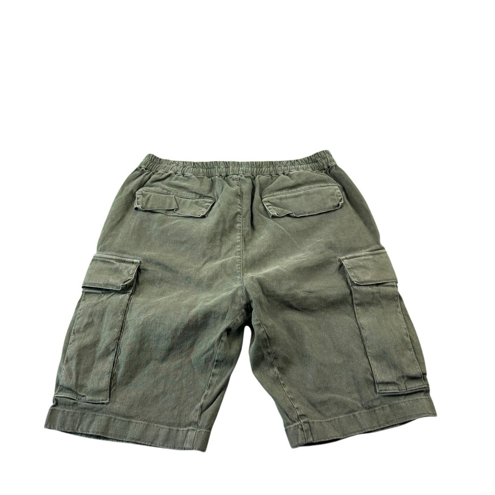 Vince Green Linen Blend Cargo Men's Drawstring Short Size Small‎ - Picture 2 of 5